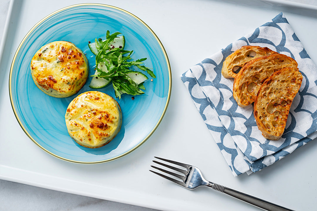 Cuisine Solutions Spinach and Cheese Egg Bites (Frozen, 2pcs, 130g)