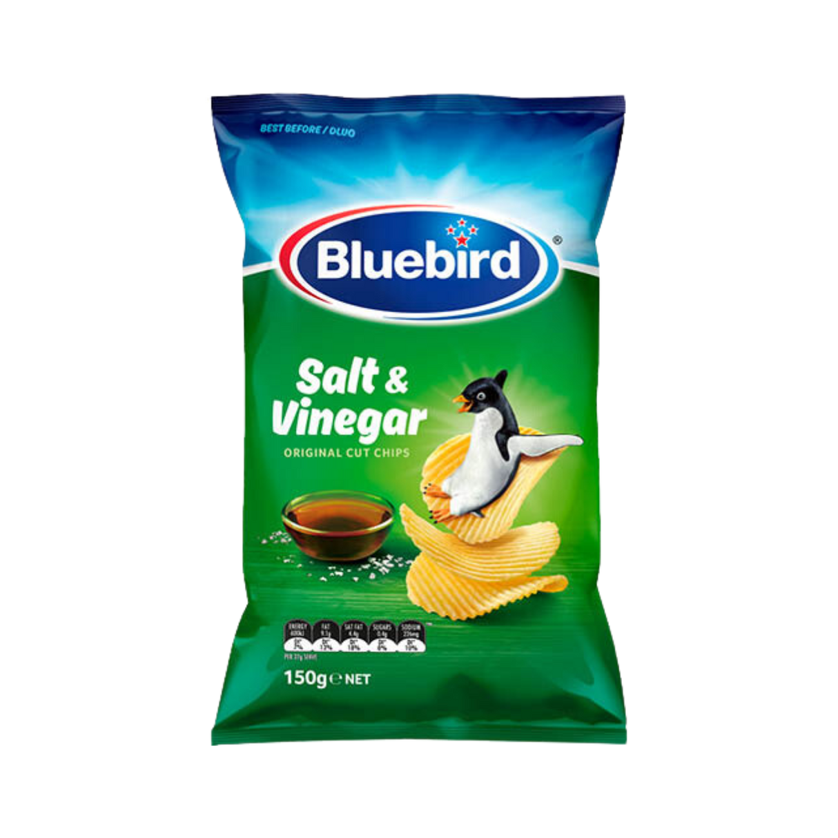 Bluebird Originals Salt & Vinegar Potato Chips (150g)
