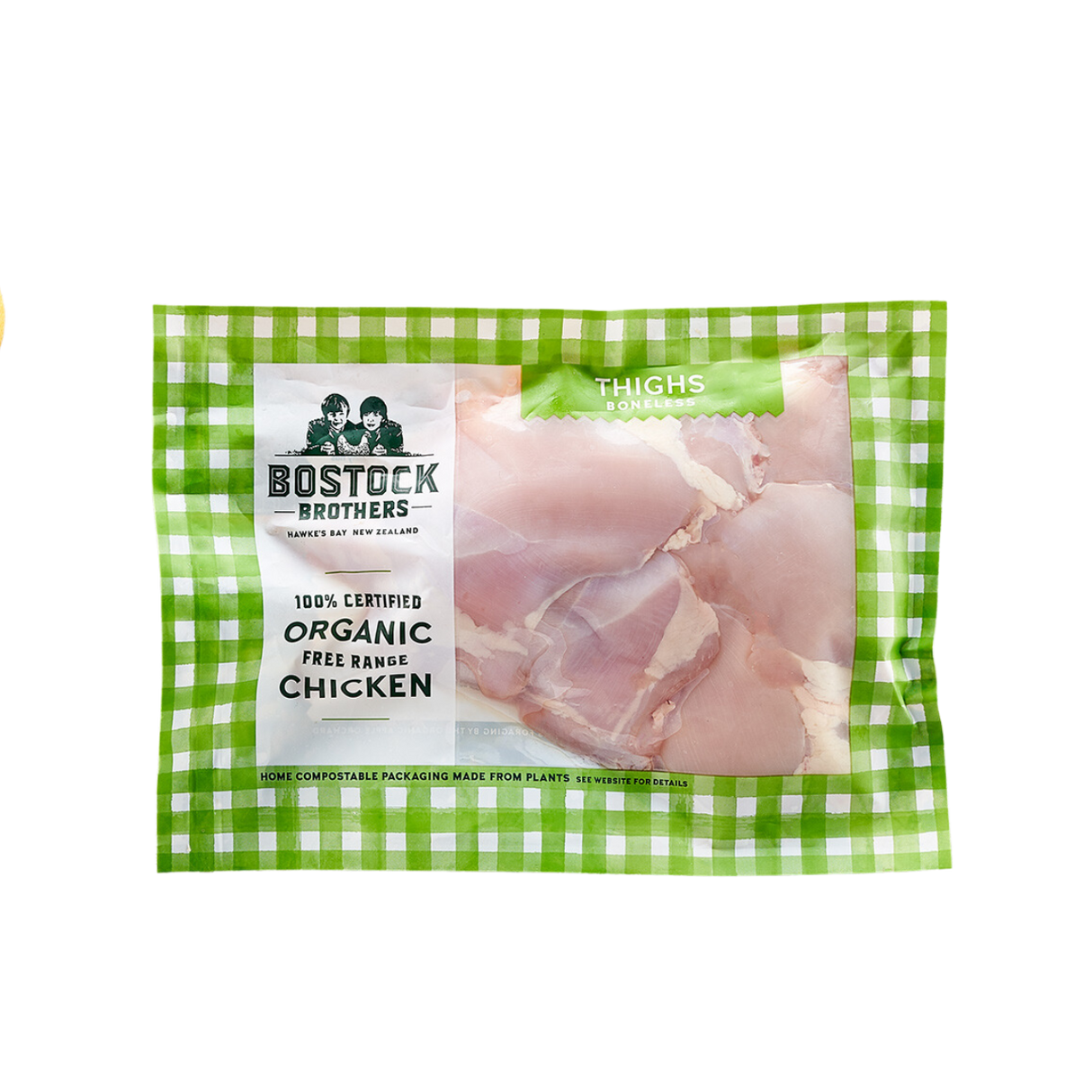 Bostock's Organic Free-Range Chicken Thigh (Boneless, Skin-On, 330g)