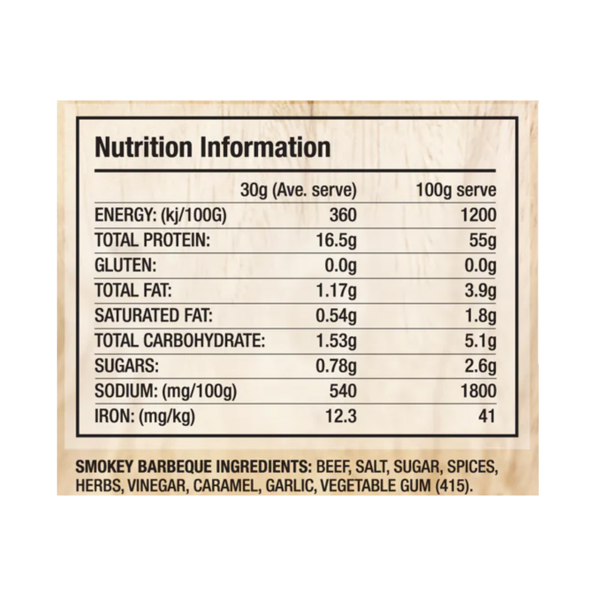 Canterbury Biltong Smokey BBQ Beef Snacks (100g)