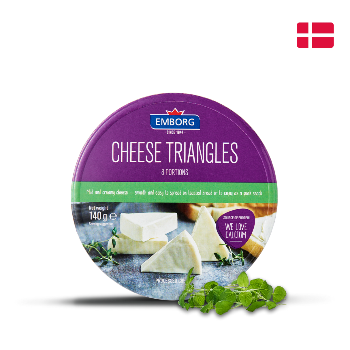 Emborg Cheese Triangles (Chilled, 8pcs, 140g)