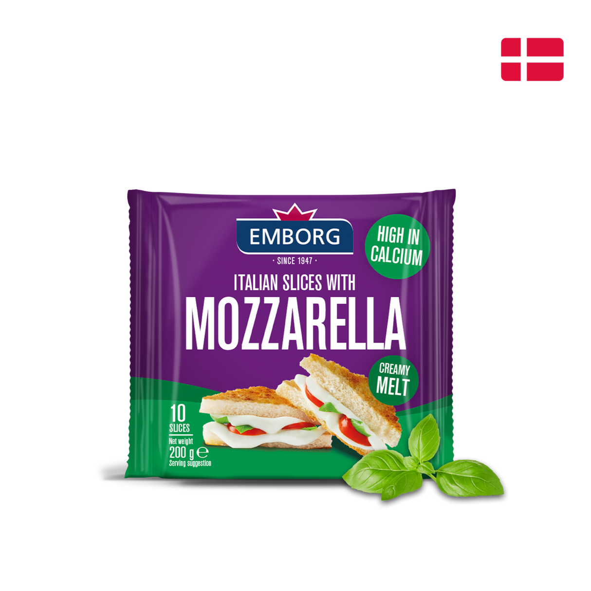 Emborg Italian Mozzarella Slices (Chilled, 200g)