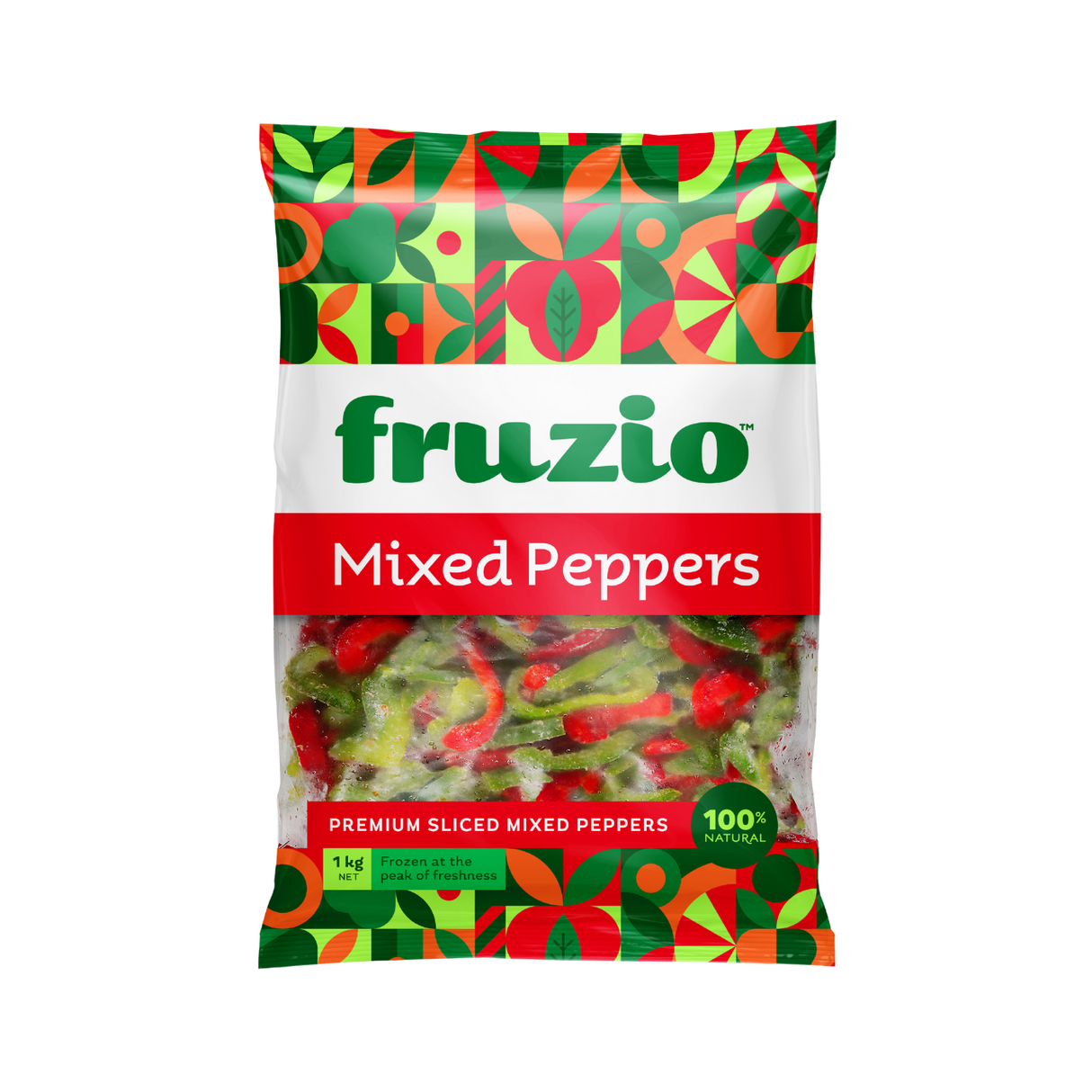 Fruzio Mixed Pepper Slices (Frozen, 1kg)