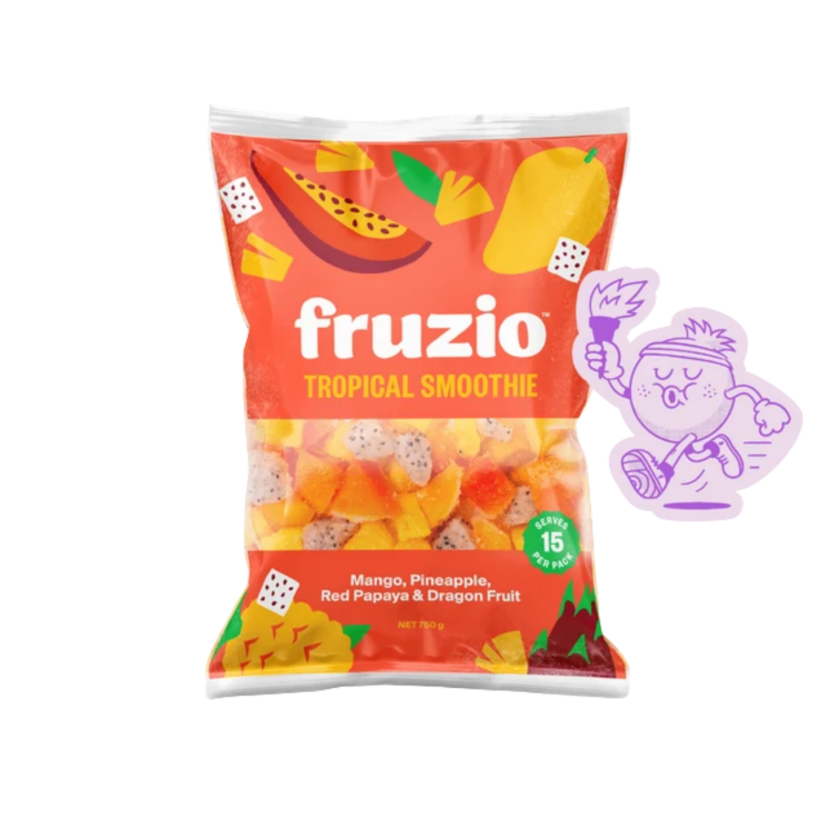 Fruzio Trpical Smoothie Mix (Frozen, 750g)