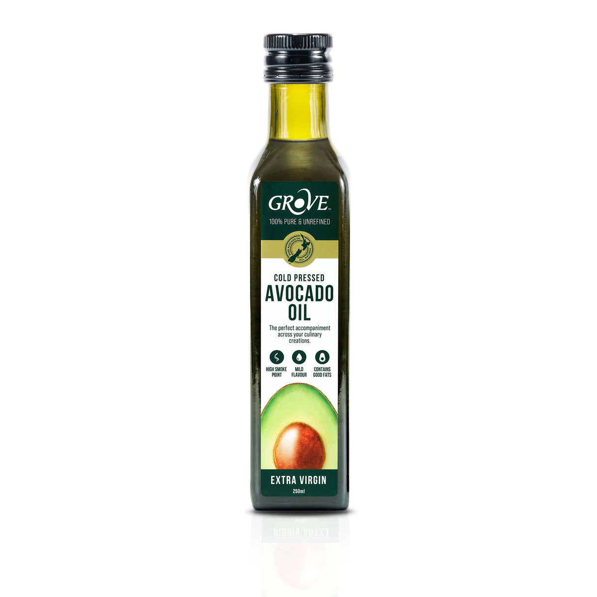 Grove Extra Virgin Cold Pressed Avocado Oil (Classic, 250ml)