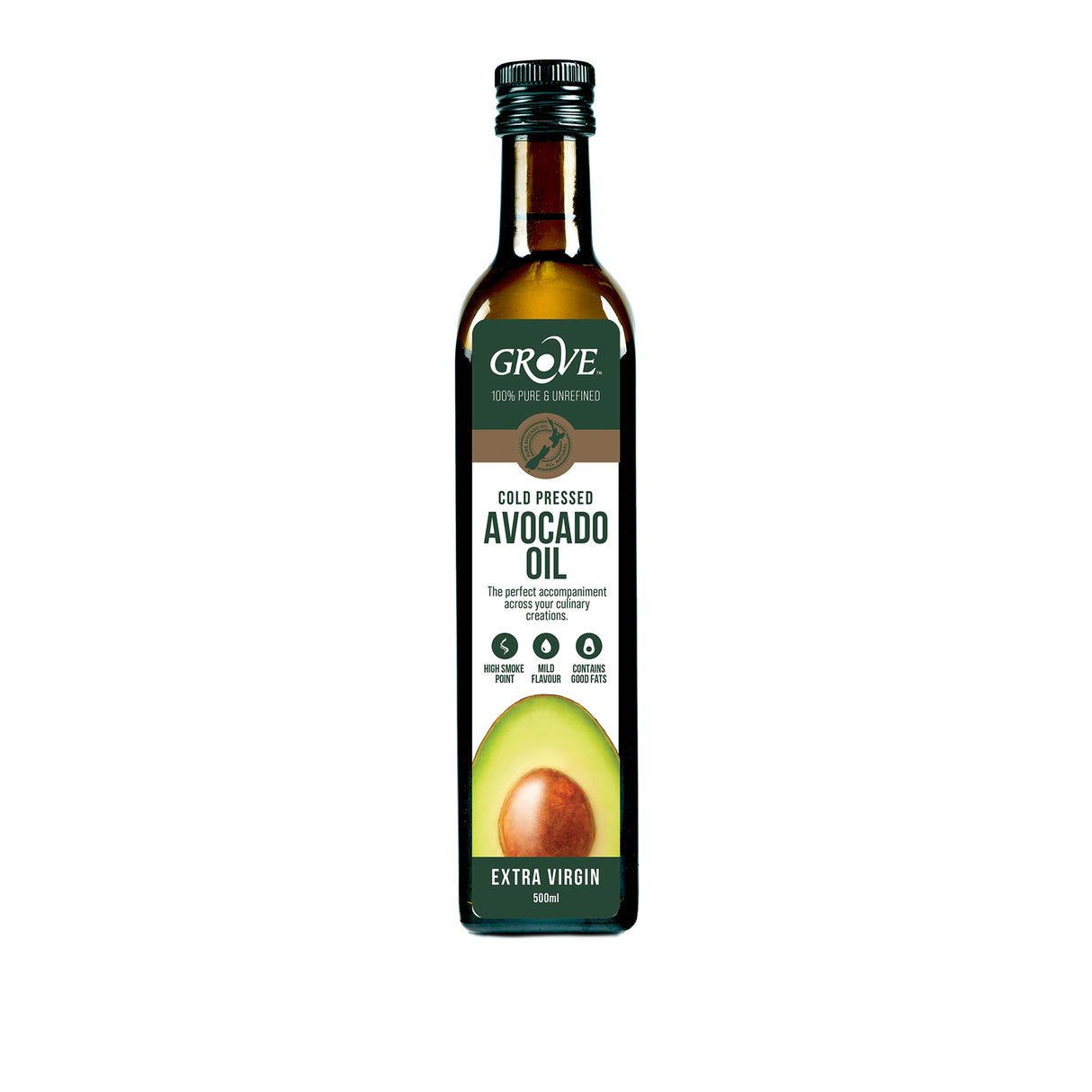 Grove Extra Virgin Cold Pressed Avocado Oil (Classic, 500ml)