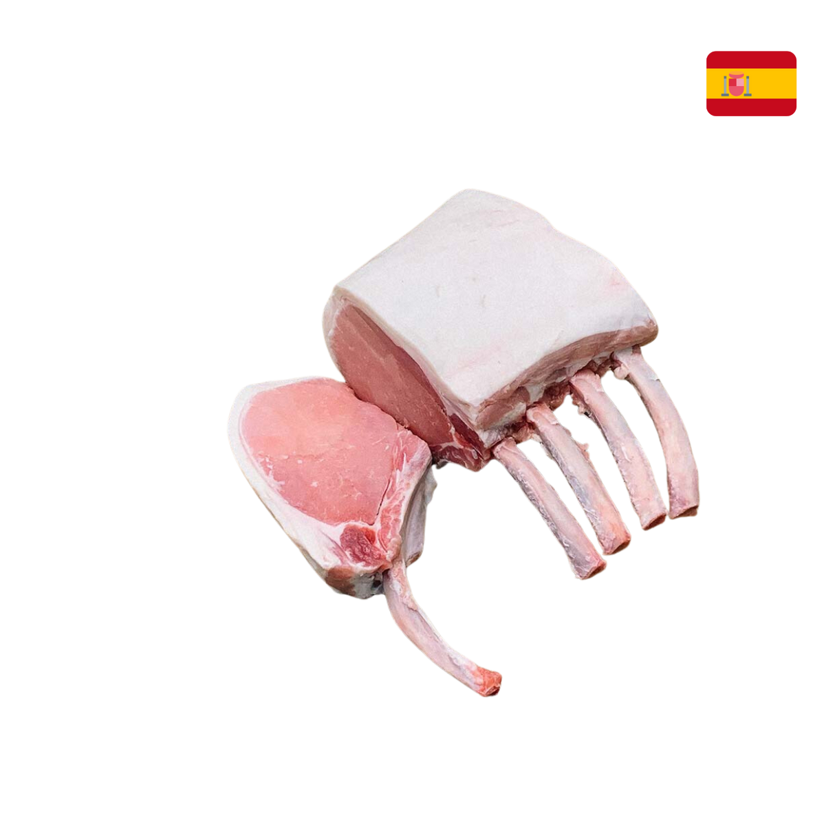 Iberian Bellota Acorn-Fed Pork French Rack(Frozen, Min 800g)