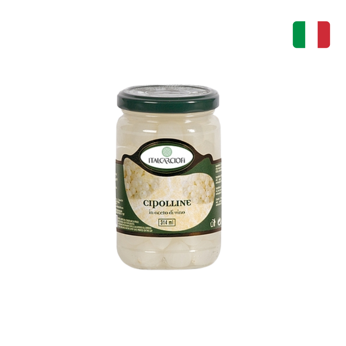 Italcarciofi - Baby Onions/Cipolline in Vinegar (314ml)
