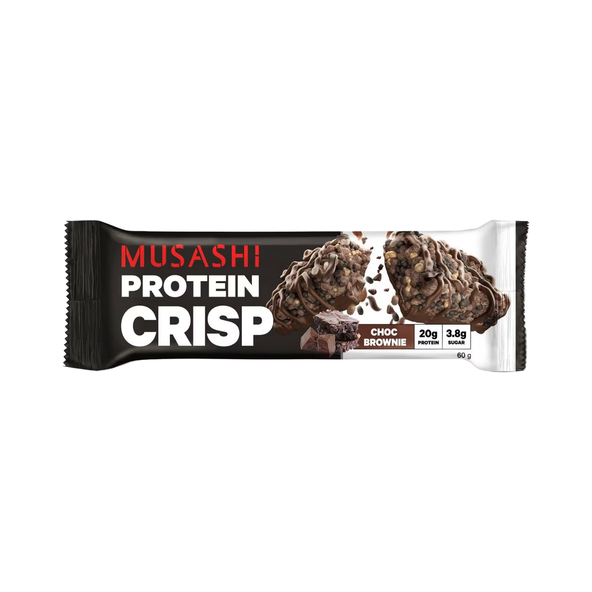 Musashi Protein Crisp Bar (Choc Brownie, 60g)