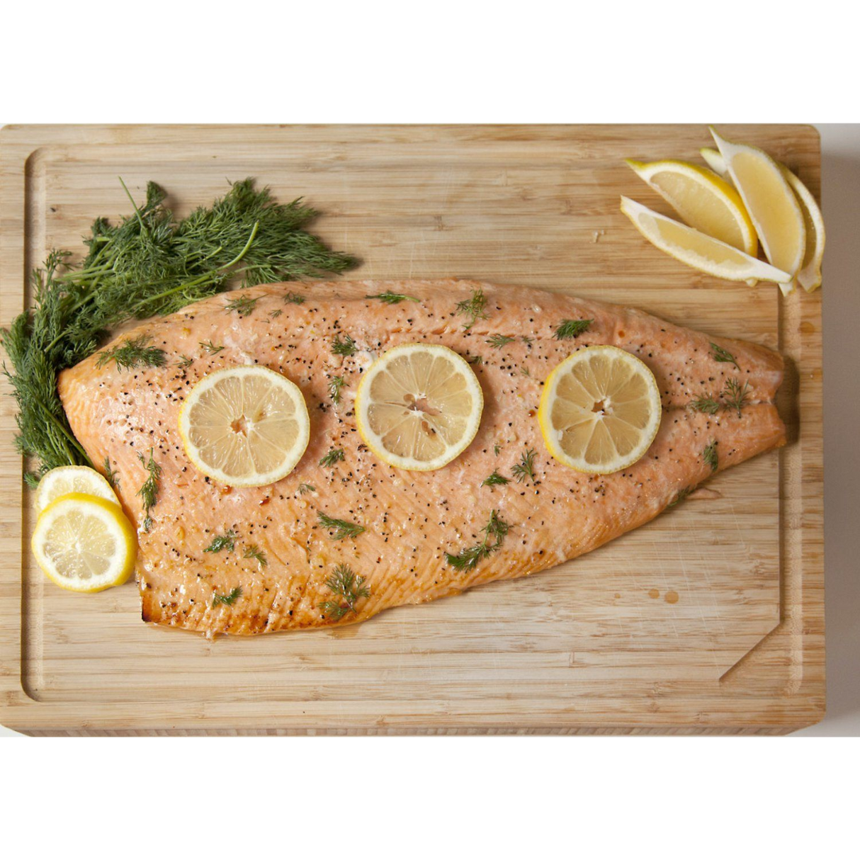 New Zealand King Salmon Whole Side Fillet (Frozen, Min 1.1kg)