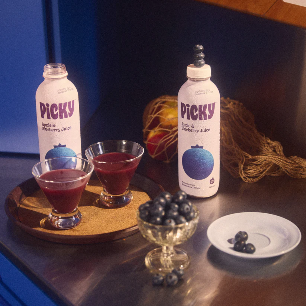 Picky - Apple & Blueberry Juice (Chilled, 800ml)