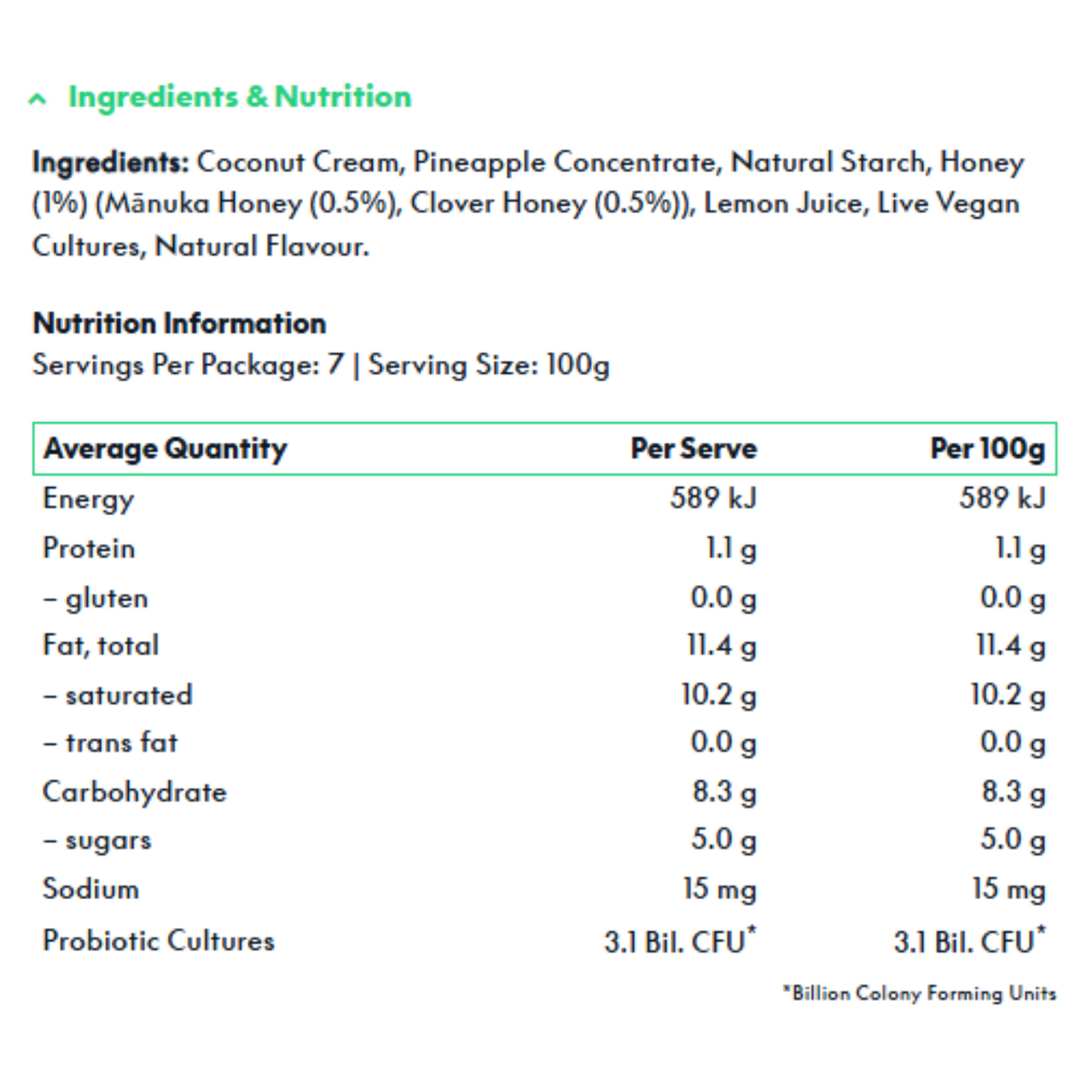 Raglan NZ Manuka Honey Coconut Yoghurt (Chilled, 700ml, Limited Edition) Best Before 11/11/2025