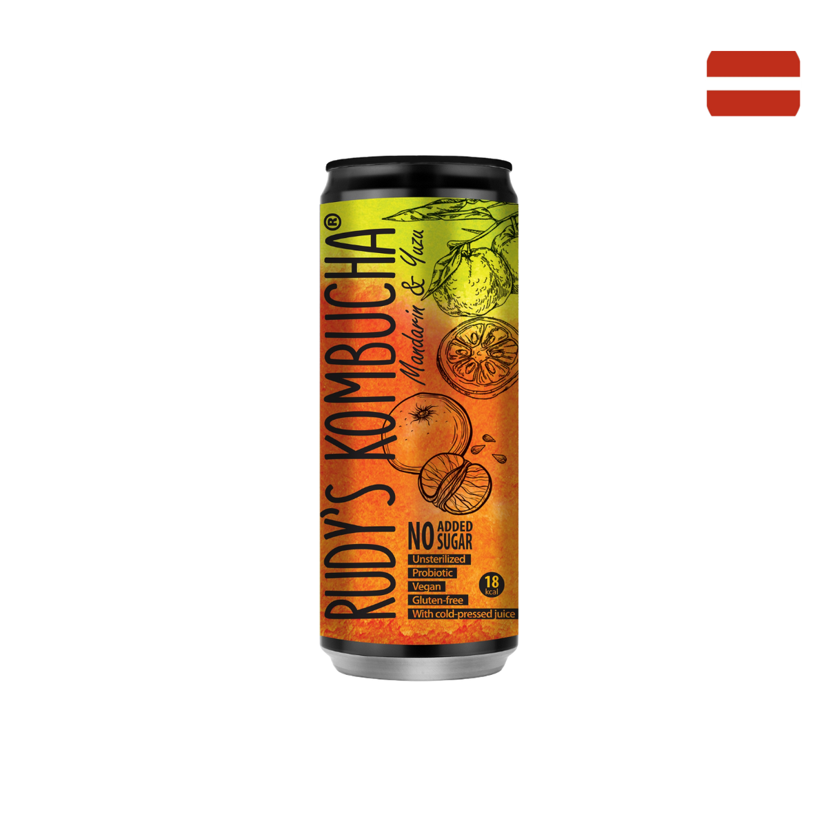 Rudy's Kombucha - Mandarin & Yuzu (330ml)
