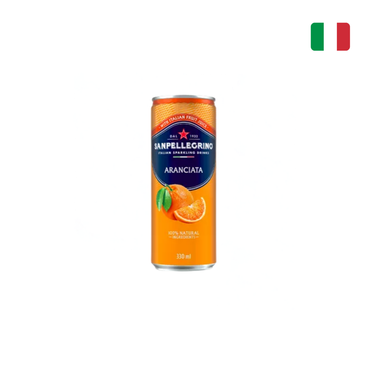 San Pellegrino Italian Sparkling Drinks (Orange flavor, 330ml)
