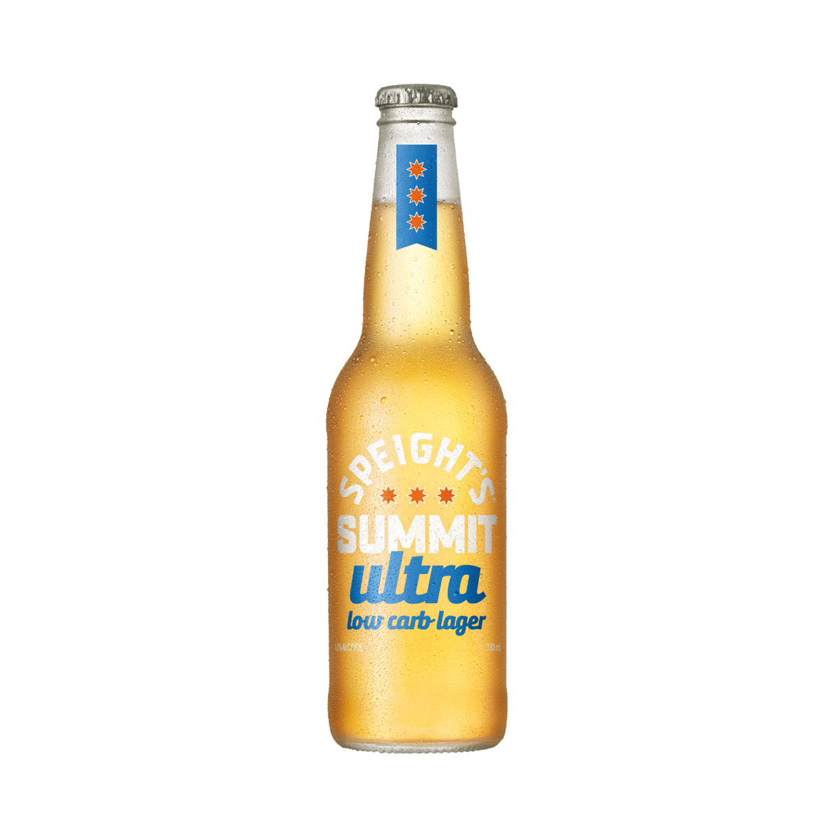 Speight's Summit Ultra Low Carb Large Beer Bottle (ABV 4.2%, 330ml)
