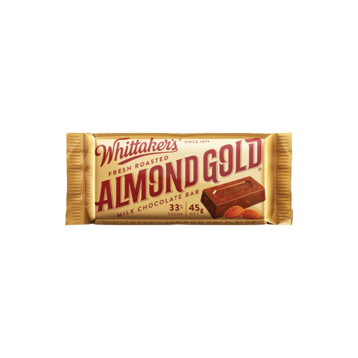 Whittaker's Almond Gold Chocolate Bar (45g)