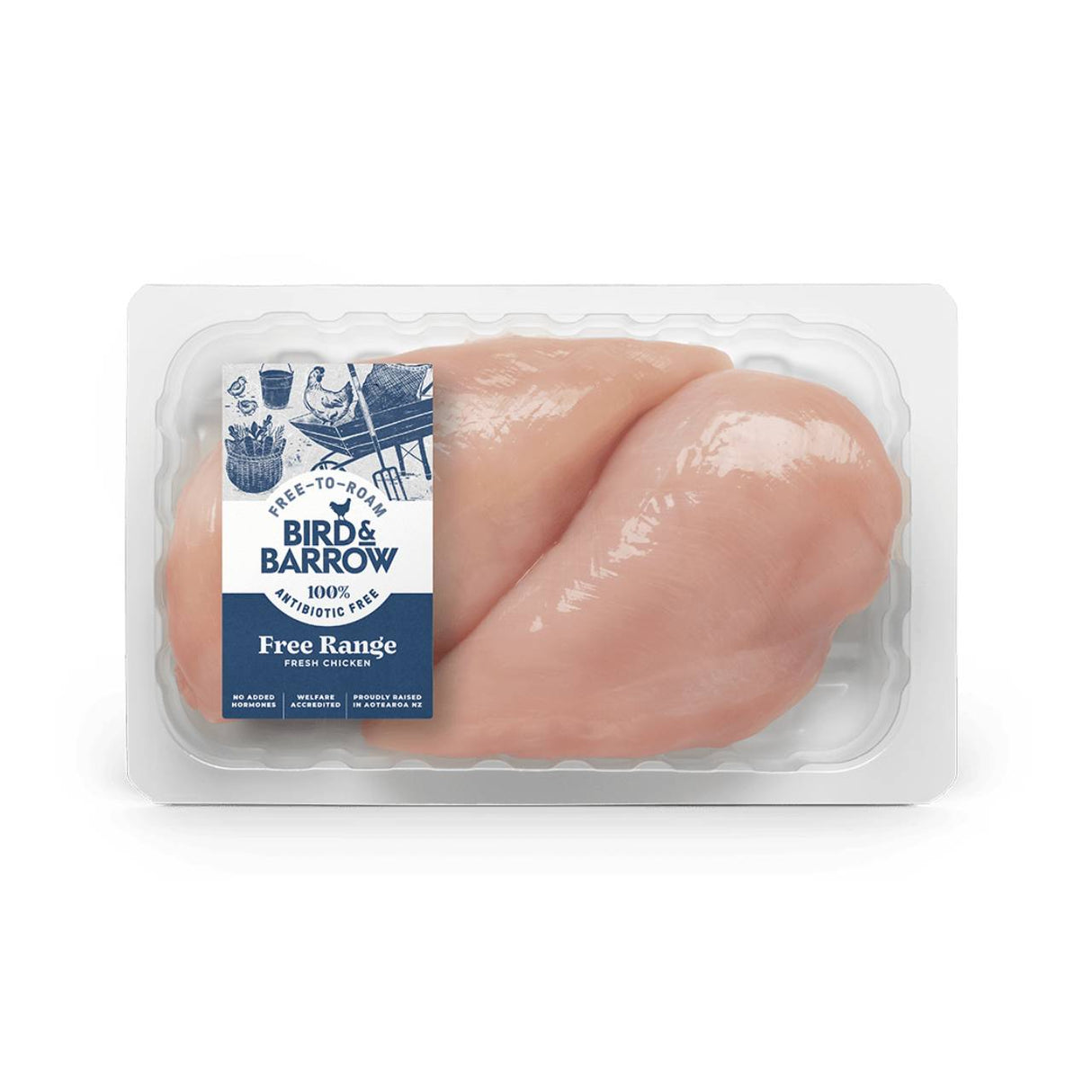 Bird & Barrow Free Range Chicken Breast (Frozen, 320g)