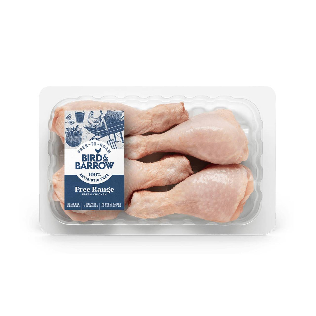 Bird & Barrow Free Range Chicken Drumsticks (Frozen, 4 pack)
