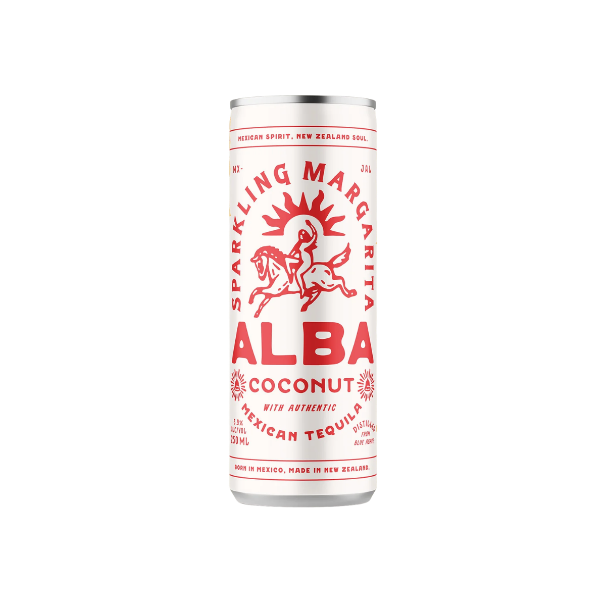 ALBA Coconut Sparkling Margarita (Alc 5.9%, 250ml)