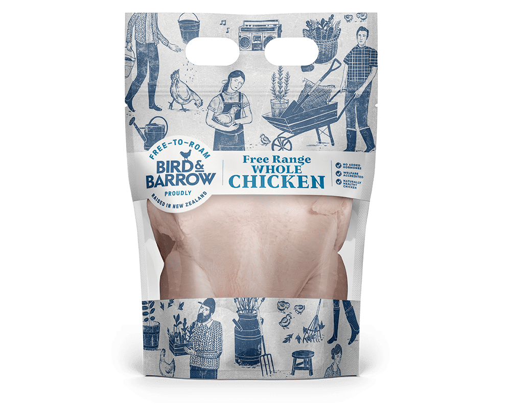 Bird & Barrow Free Range Whole Chicken (Frozen, 1kg)