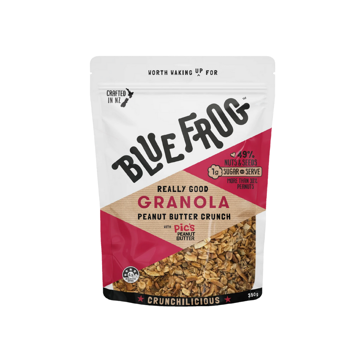 Blue Frog Pic's Peanut  Crunch Granola (350g)