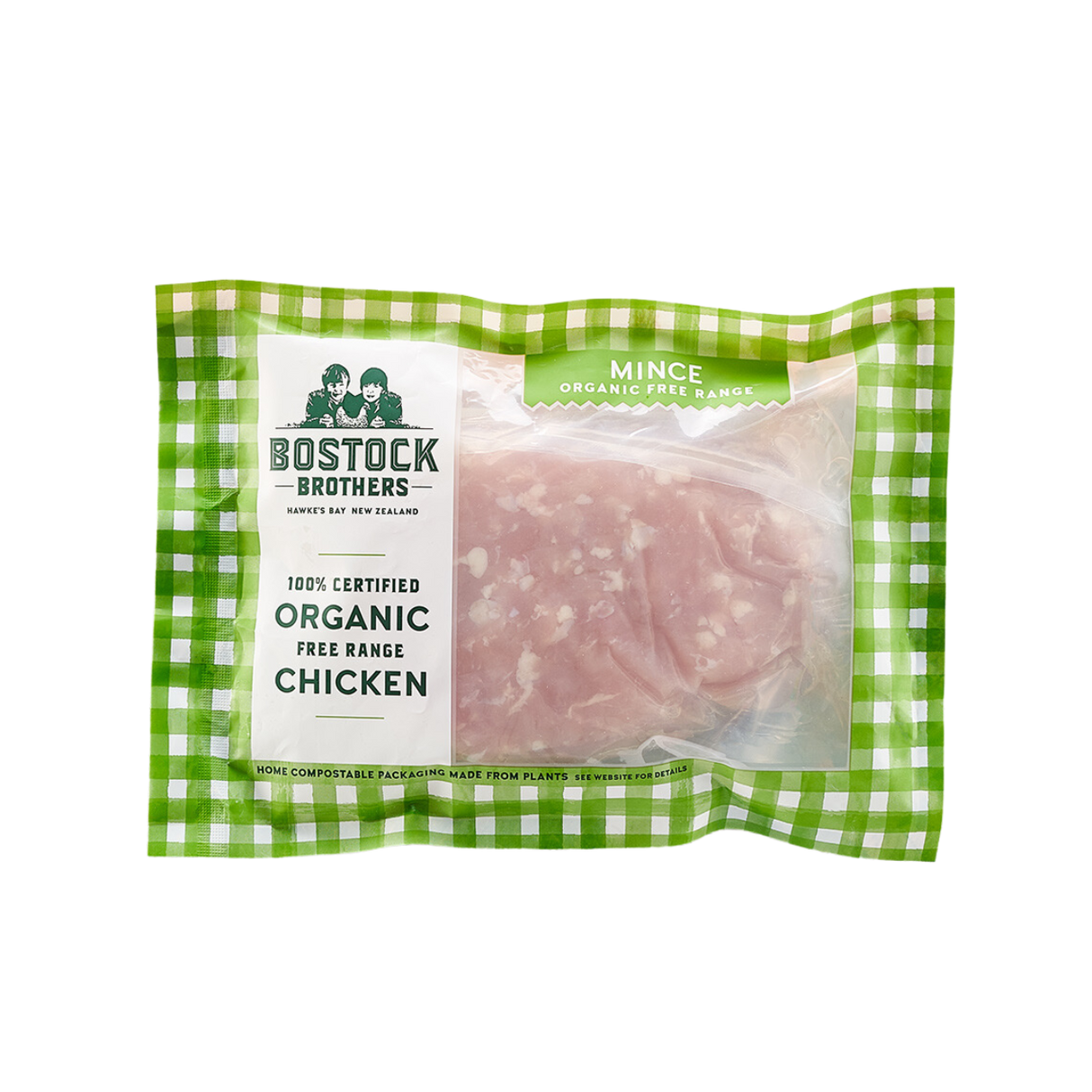 Bostock's Organic Free-Range Chicken Mince (Frozen, 400g)