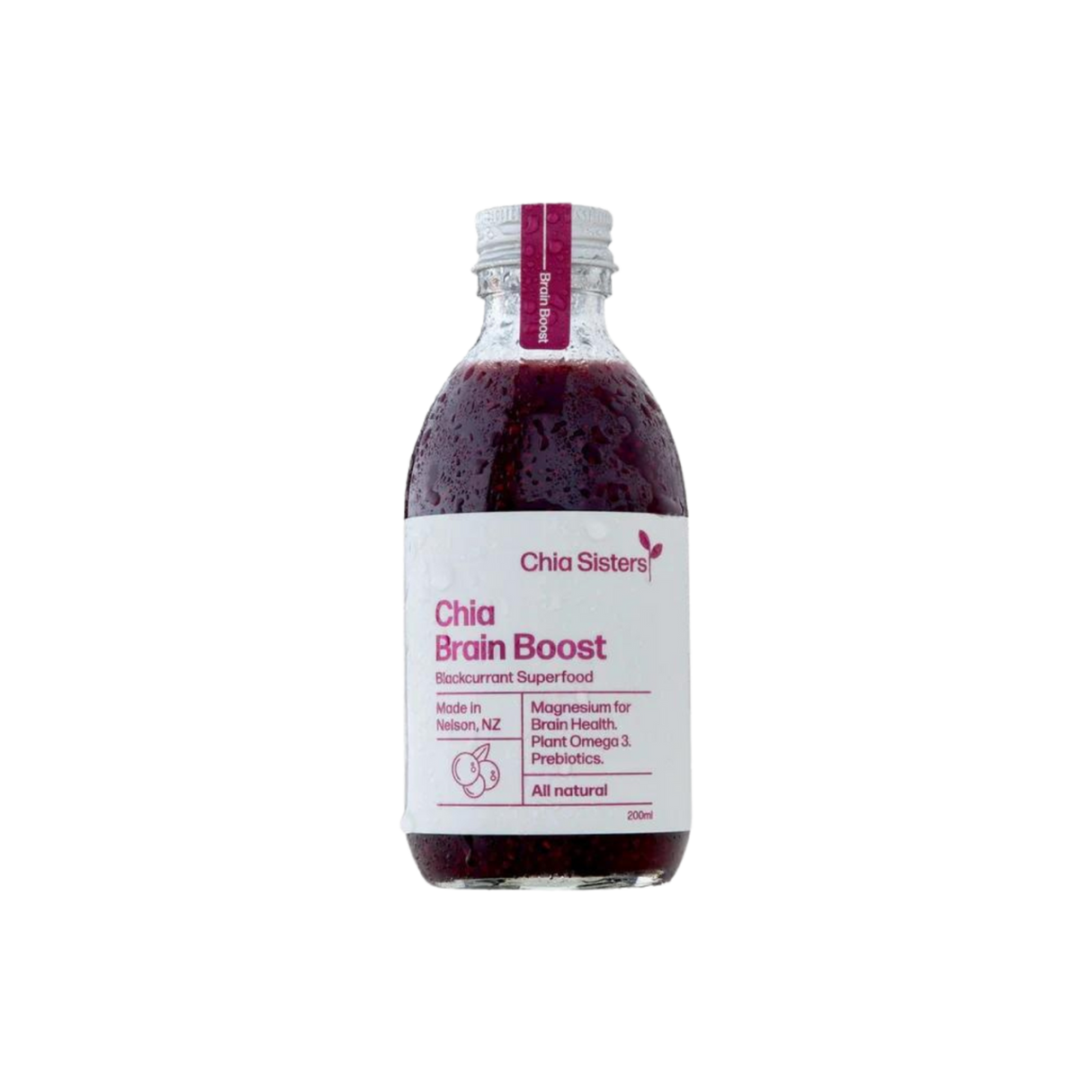 Chia Sisters Chia Brain Boost - Blackcurrant (200ml)