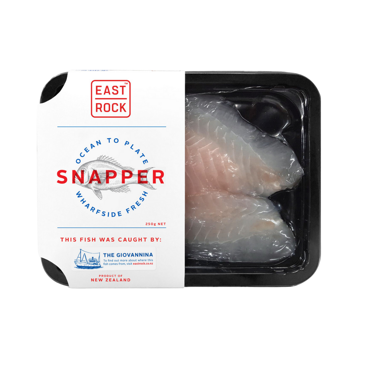 East Rock Snapper Fillets (Frozen, 250g)