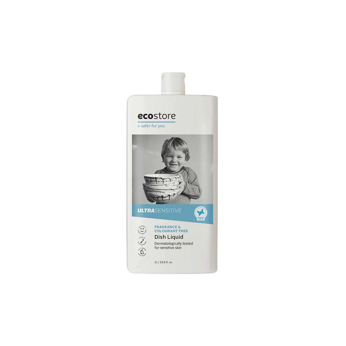 Ecostore Dishwash Liquid (Fragrance Free, Ultra Sensitive, 1L)