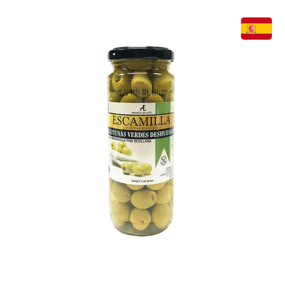 Escamilla Pitted Green Manzanilla (317g)