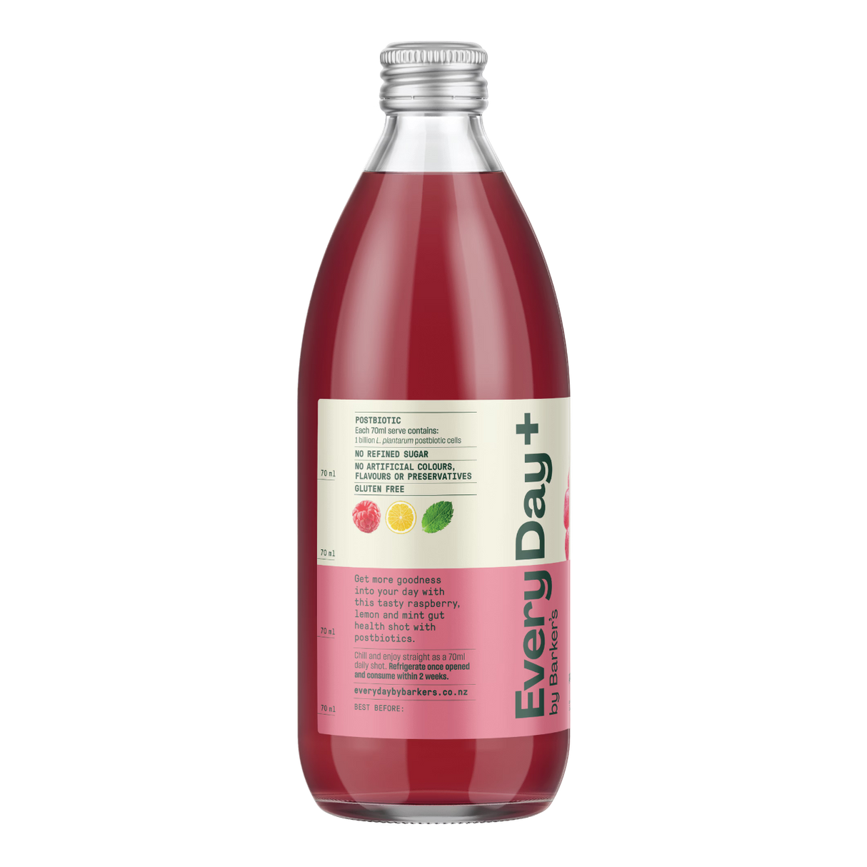 EveryDay+ Raspberry, Lemon & Mint Gut Health Daily Shot  (490ml)