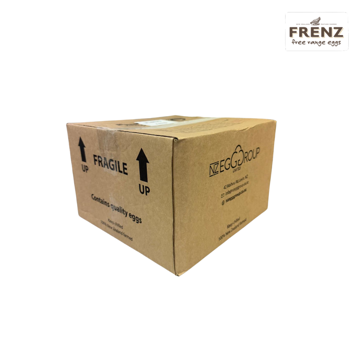 FRENZ  Free-Range Organic Eggs (Size 6, 90 eggs - 3 x 30 tray)