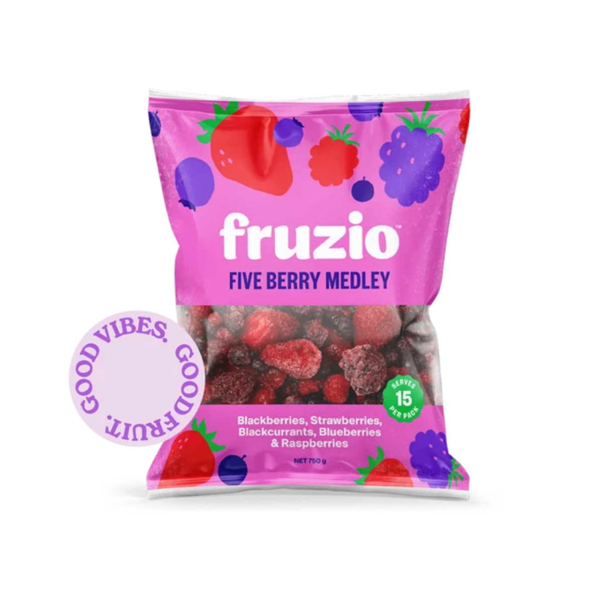 Fruzio 5 Berry Medley (Frozen, 750g)