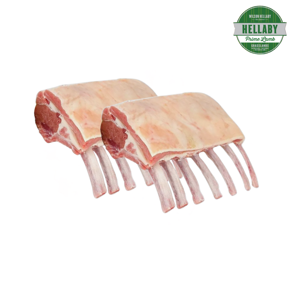 Hellaby's Grass-Fed Lamb Frenched Rack Twin Pack (Frozen, Min. 900g)
