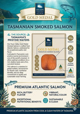 Huon Valley Salmon - Tasmanian Smoked Salmon (Frozen, 100g)
