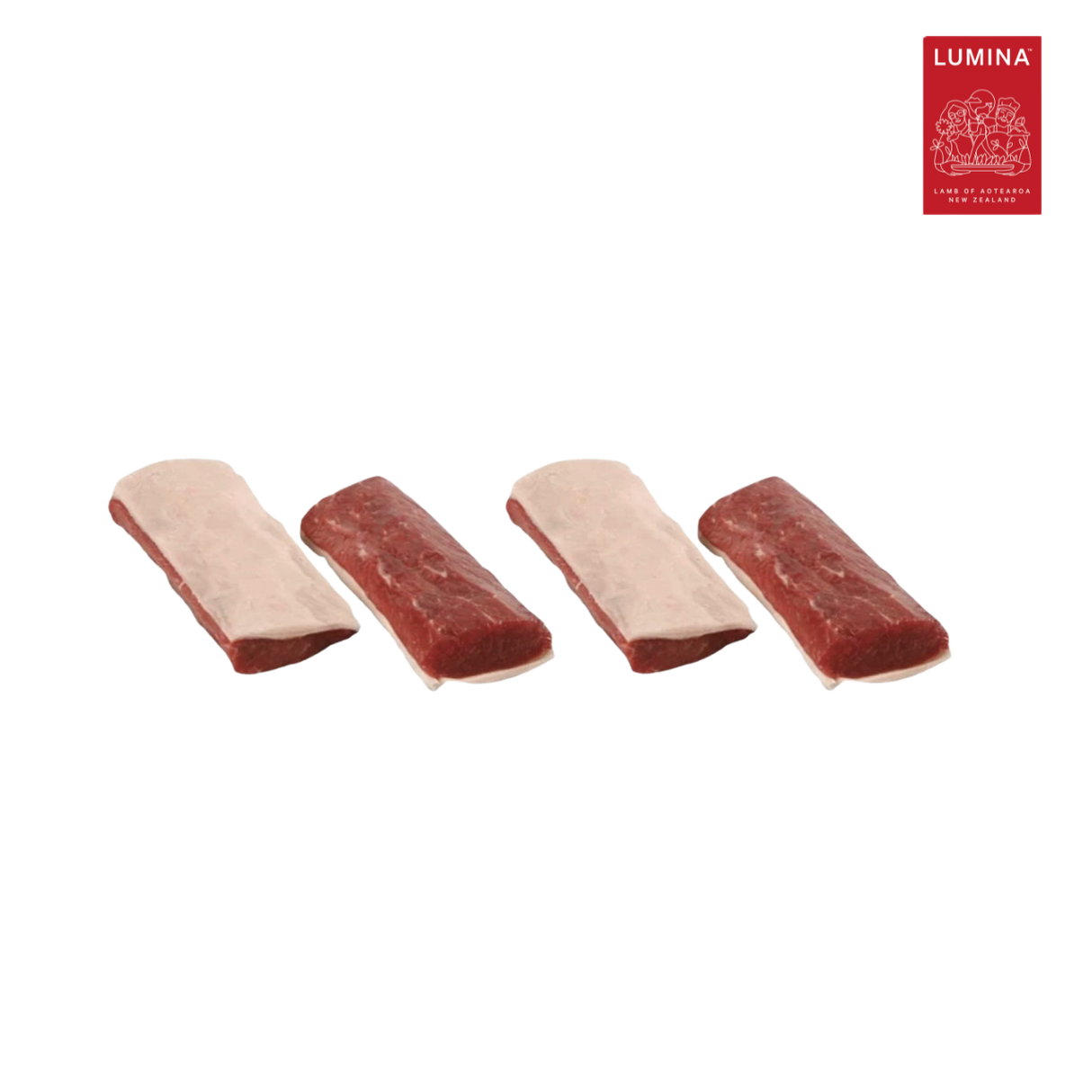 LUMINA Loin with Fat Cap (Frozen, pack of 4, min. 1.1kg)