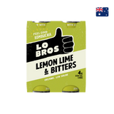 Lo Bros - Organic Kombucha Lemon, Lime & Bitter  (4 x 250ml)