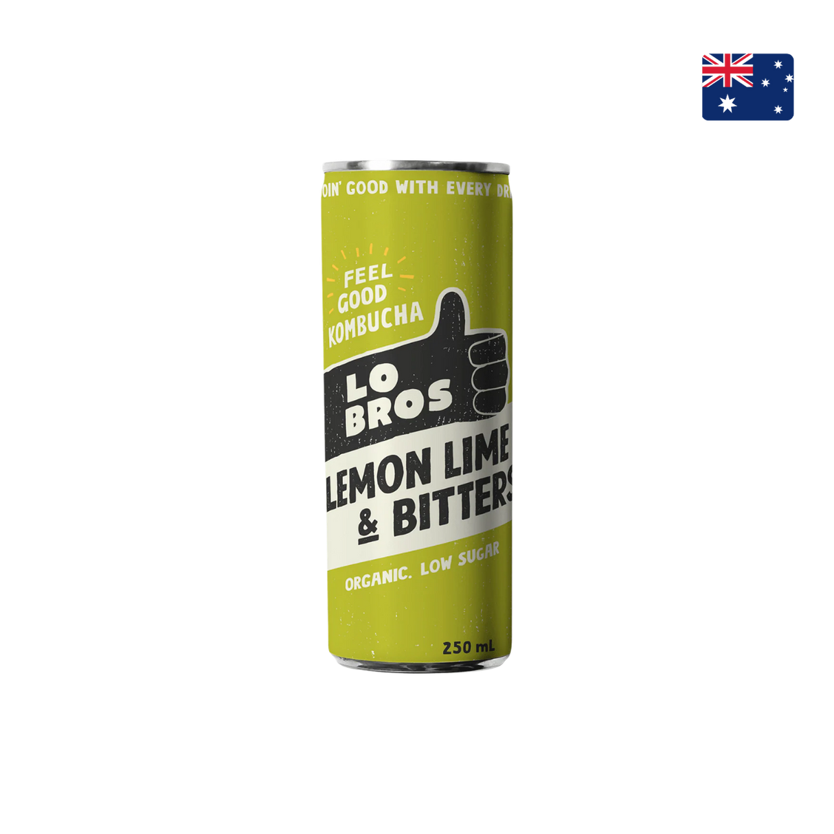 Lo Bros - Organic Kombucha Lemon, Lime & Bitter  (4 x 250ml)
