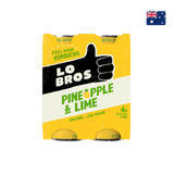 Lo Bros - Organic Kombucha Pineapple & Lime (4 x 250ml)