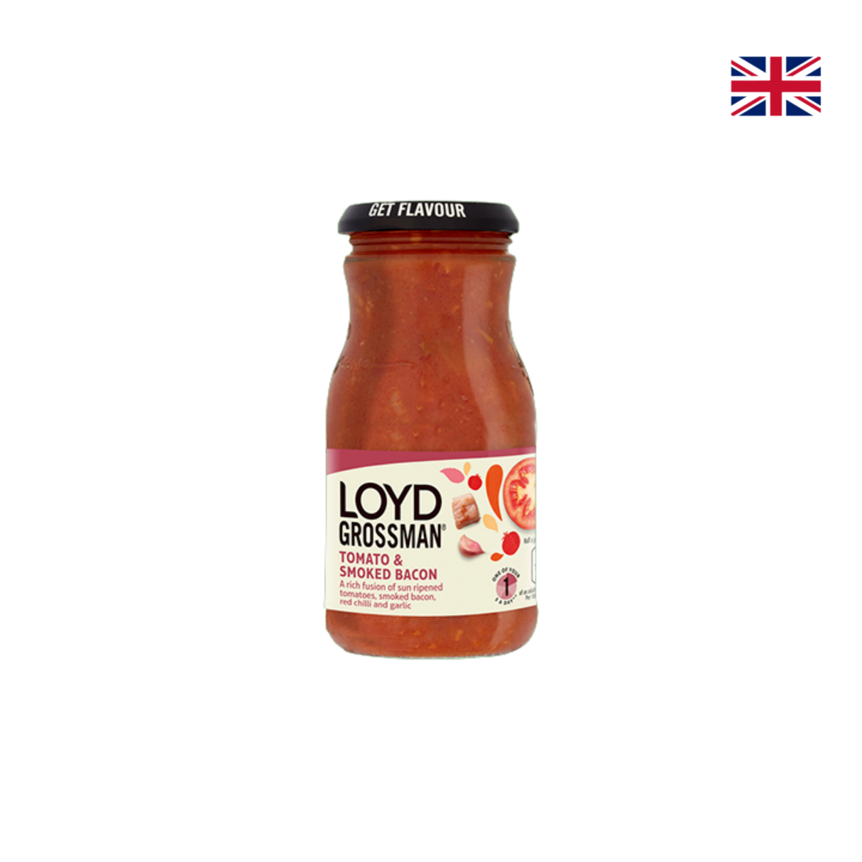 Loyd Grossman Tomato & Smoked Bacon Sauces (350g)