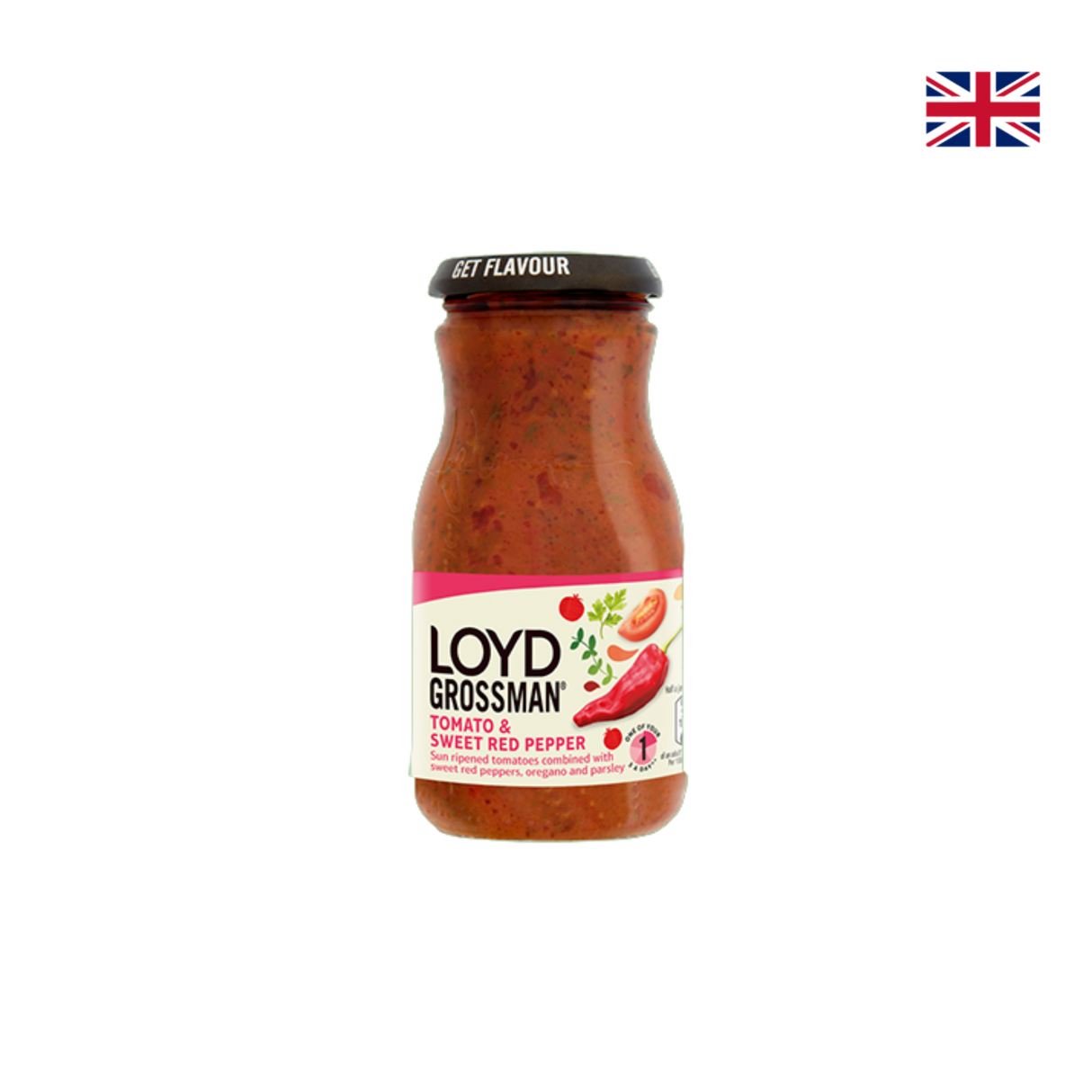 Loyd Grossman Tomato & Sweet Red Pepper Sauce (350g)