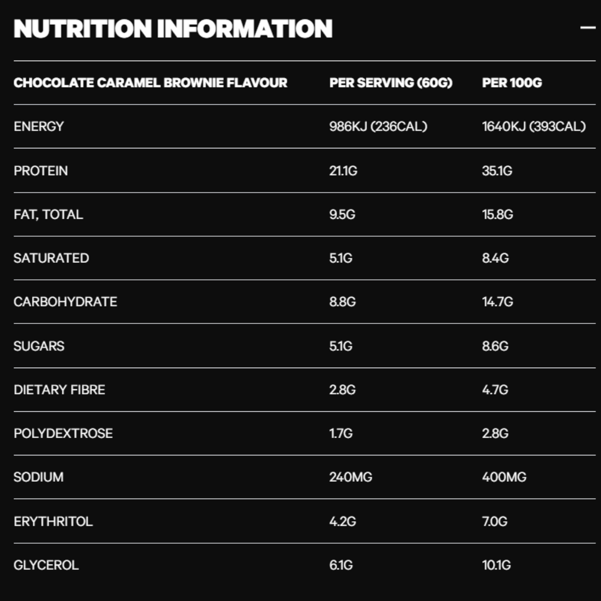 Musashi Deluxe Protein Bar (Caramel Brownie, 60g)