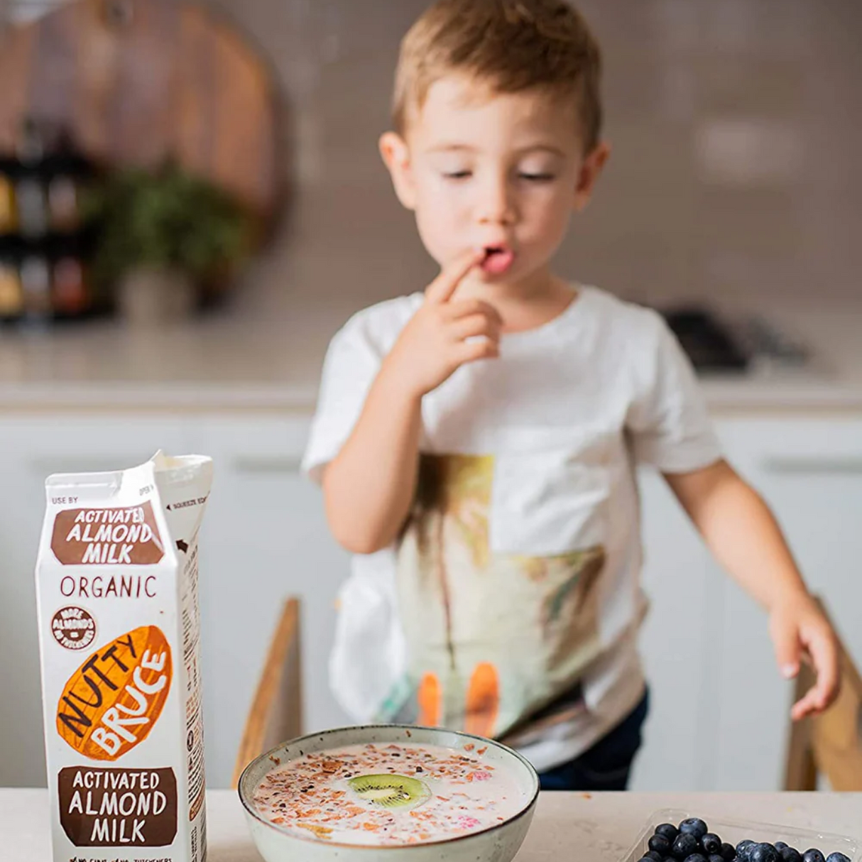 Nutty Bruce Organic Unsweetened Activated Almond Milk (6 x 1L)