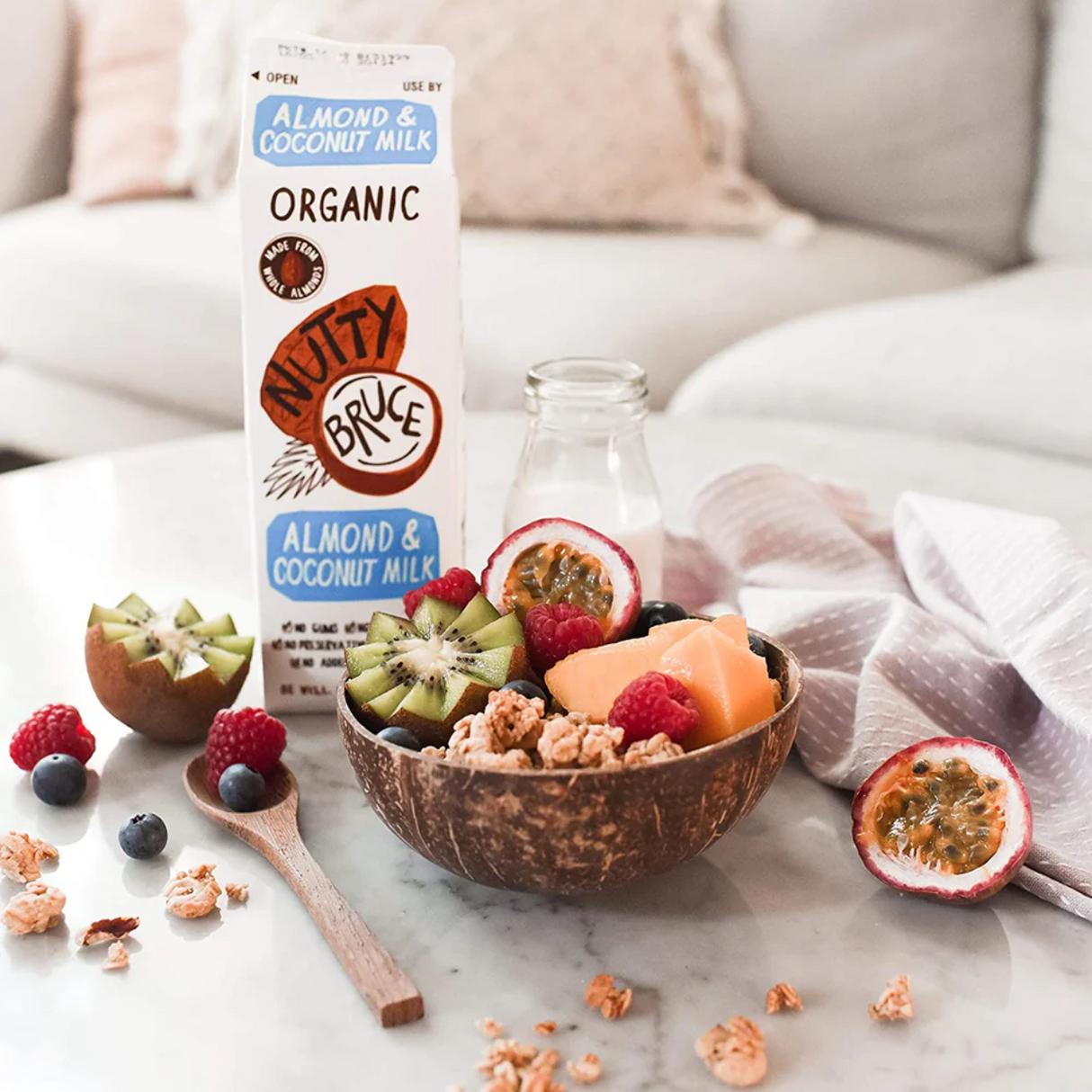 Nutty Bruce Organic Unsweetened Almond & Coconut Milk 1L