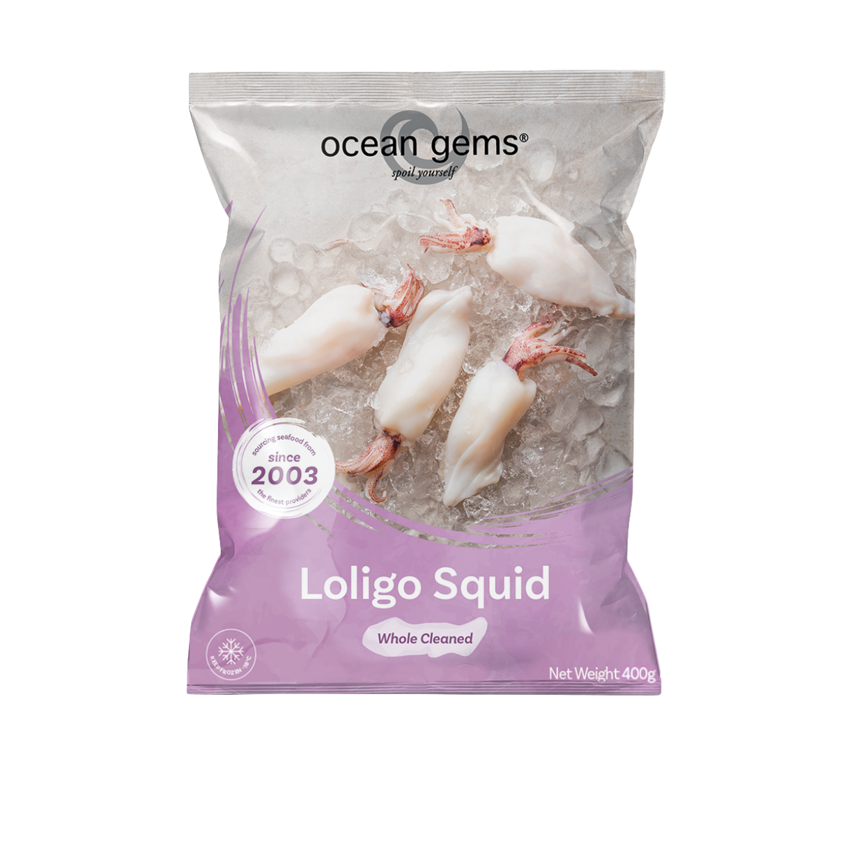 Ocean Gems Loligo Squid (Frozen, 500g)