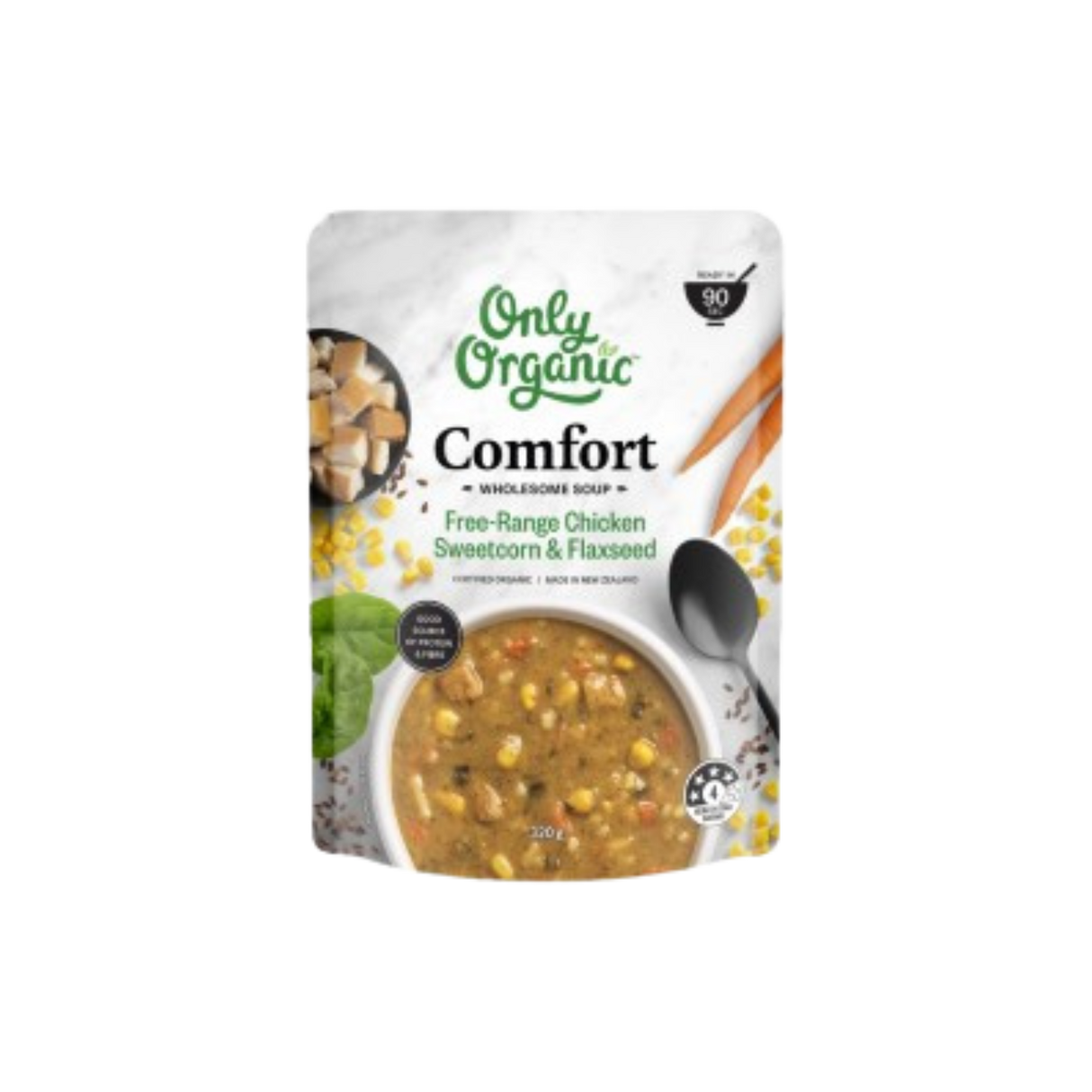 Only Organic Organic Free-Range Chicken Sweetcorn & Flaxseed (320g)