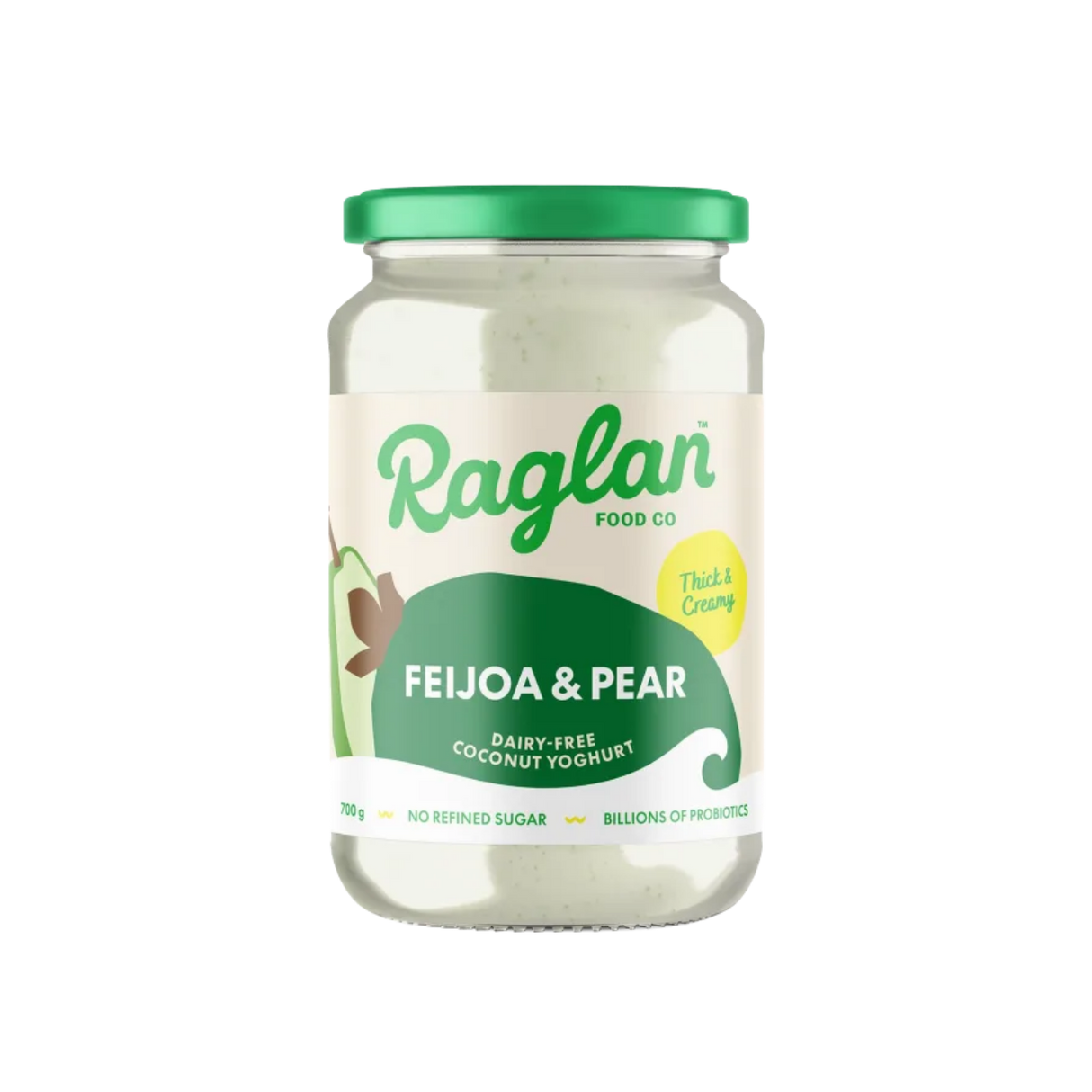 Raglan Feijoa & Pear Coconut Yoghurt (Chilled, 700ml)