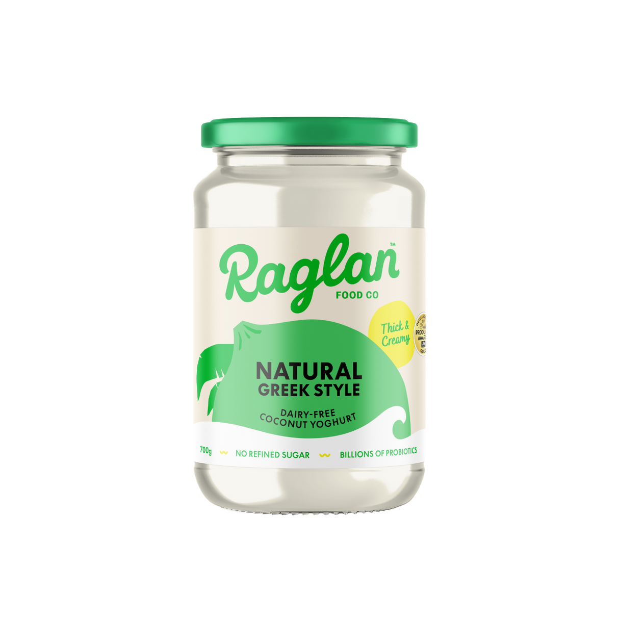 Raglan Natural Greek Coconut Yoghurt (Chilled, 700ml)