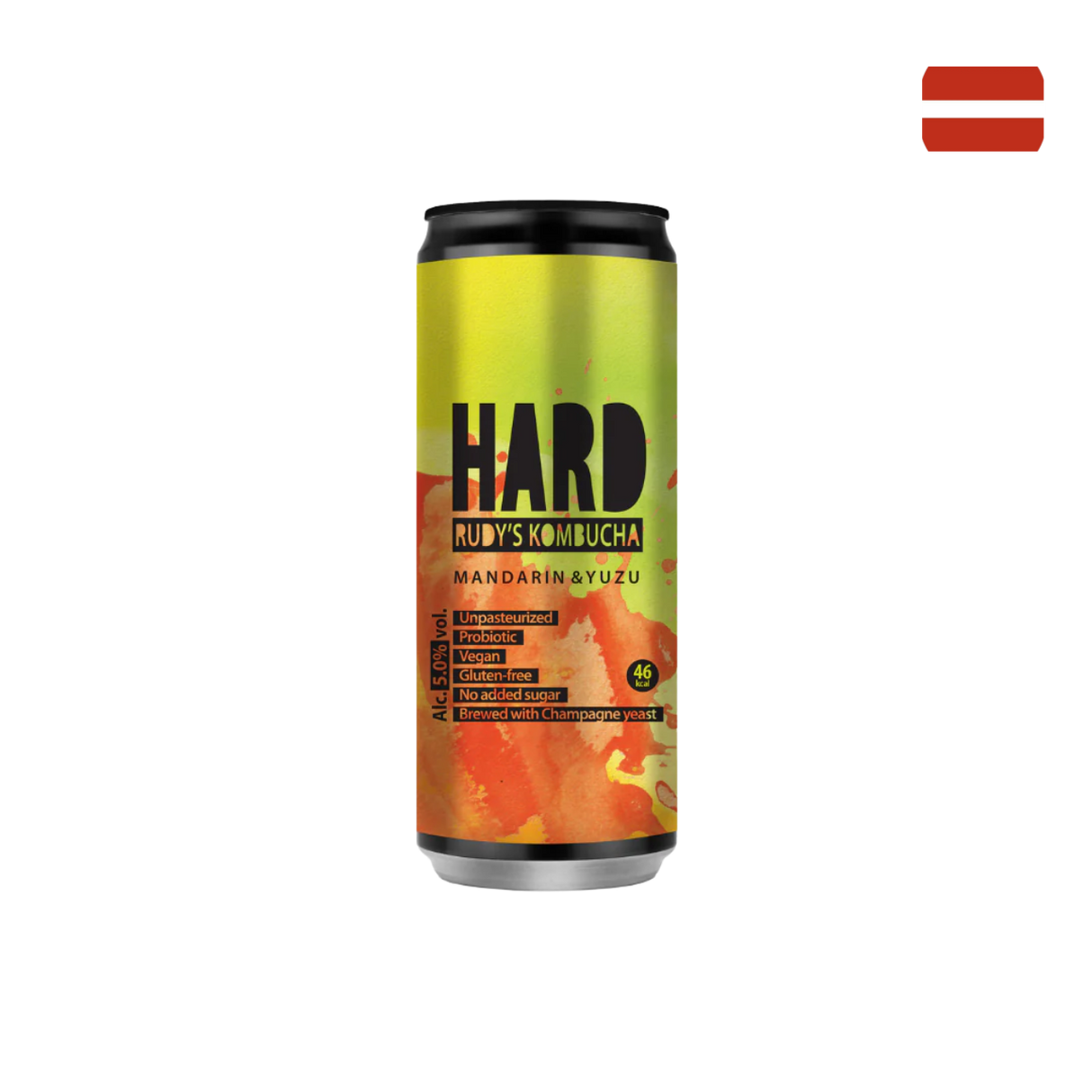 Rudy's Kombucha- HARD Mandarin & Yuzu Alc. 5,0% ABV (330ml)