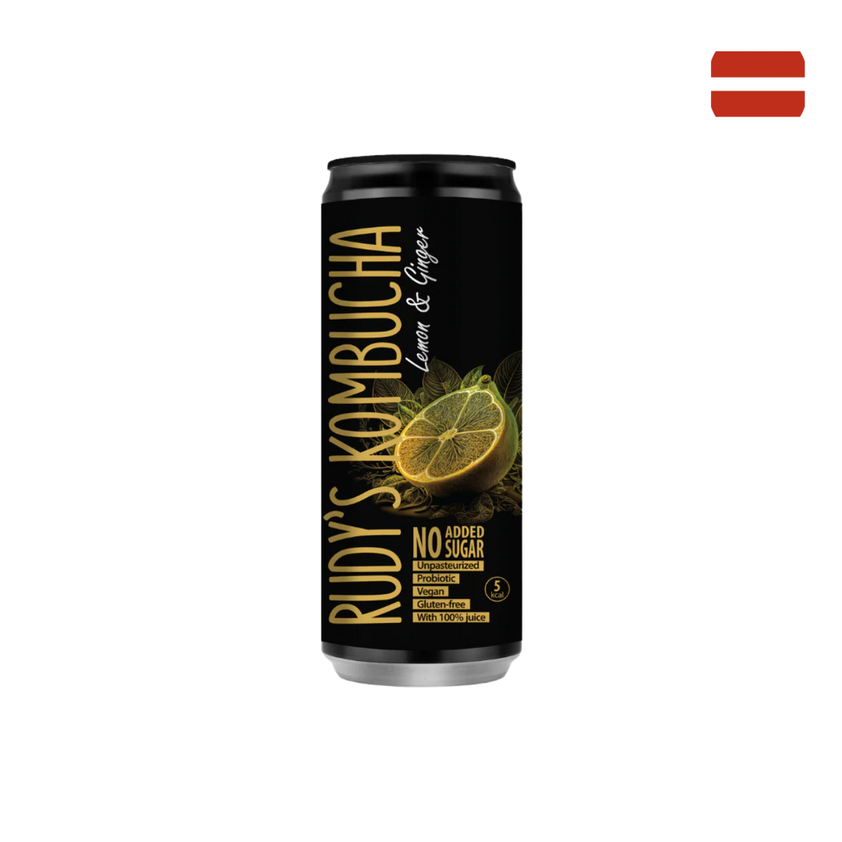Rudy's Kombucha - Lemon & Ginger (330ml)